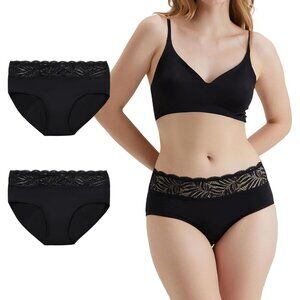 Incontinence Underwear Washable Leak Proof Lace Panties Bladder Leak 100ml